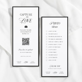 Classic Wedding Photo Scavenger Hunt Game Cards