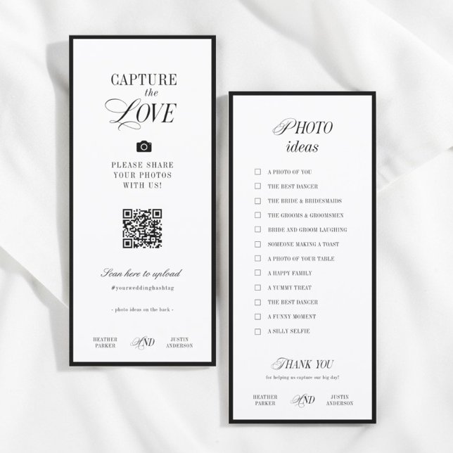 Classic Wedding Photo Scavenger Hunt Game Cards (Subido por el creador)