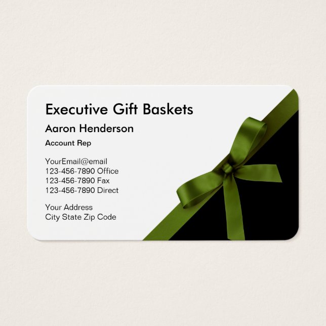 Classy Bow Executive Gigante Tarjetas de visita (Frente)