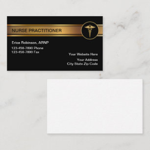 Classy Enfermera Profesional Tarjetas de Negocios