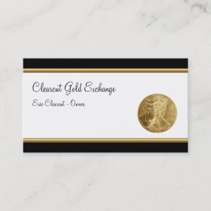 Classy Gold Investment modernas tarjetas de presen