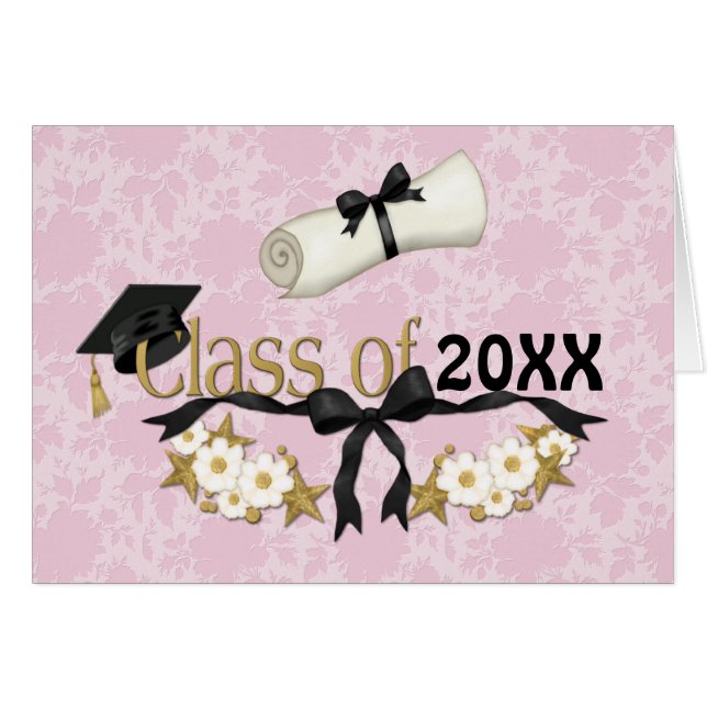 Classy Grad Floral (Anverso (Horizontal))