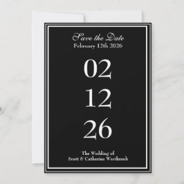 Classy Guardar la Invitación Boda de fechas
