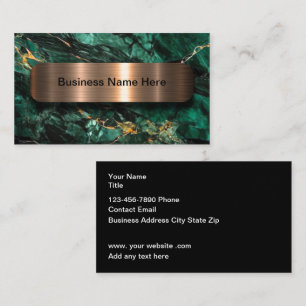 Classy Jade Stone Aspecto de las modernas tarjetas