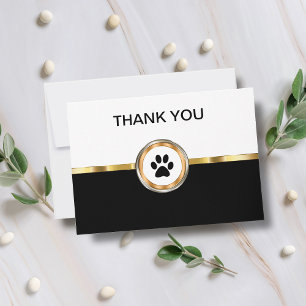 Classy Mascota Tema Tarjeta de agradecimiento prof