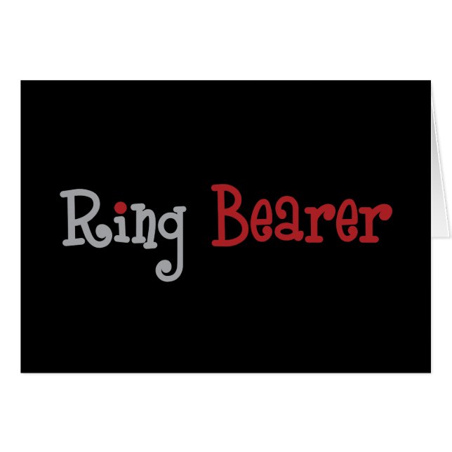 Classy Ring Bearer (Anverso (Horizontal))