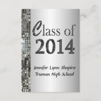 Classy Silver 2014 Invitaciones a la graduación