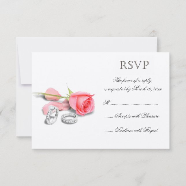Classy Wedding RSVP (Anverso)