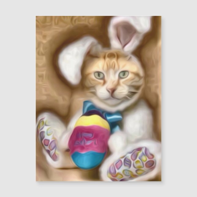 Claude Easter Bunny Holiday Postcard (Anverso)