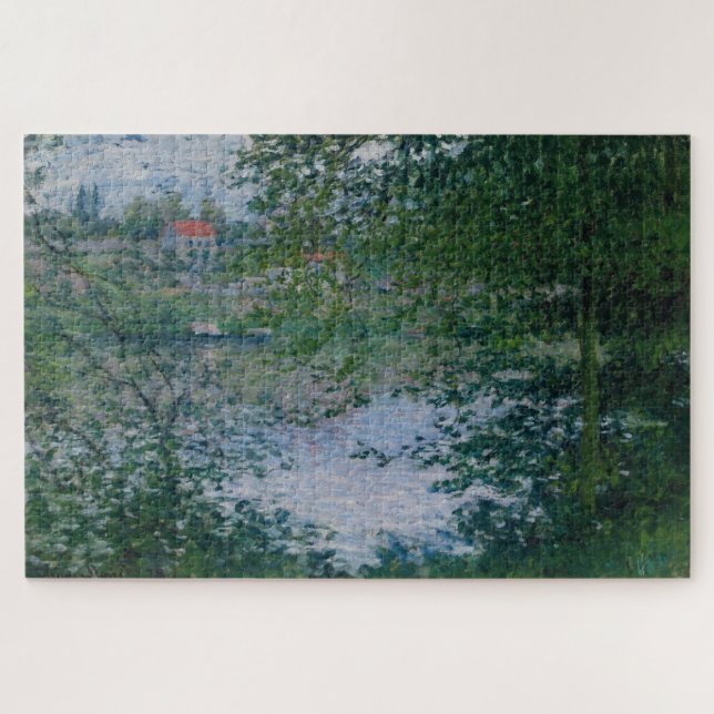 Claude Monet a Través de los Árboles Rompecabezas (Horizontal)