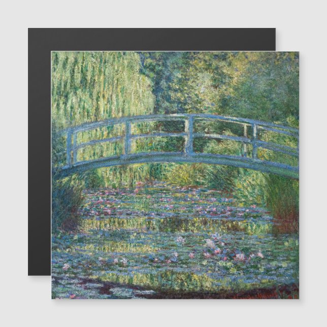Claude Monet - Armonía Verde Tarjeta Magnética (Anverso/Reverso)