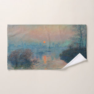 Claude Monet - Atardecer en el Sena en Lavacourt