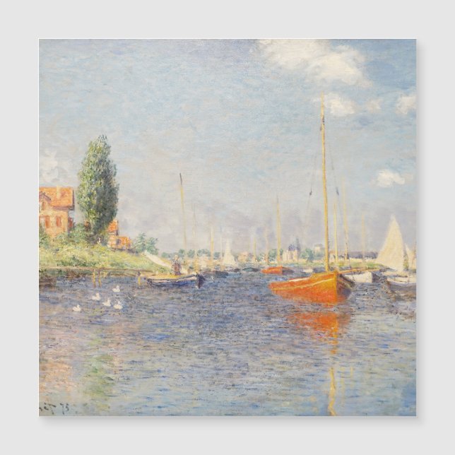 Claude Monet. Barcos Rojos, Argentina (Anverso)