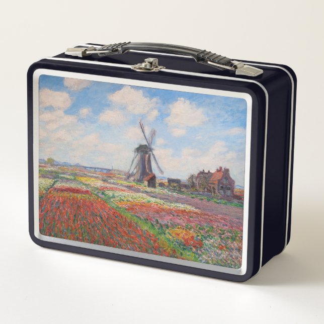 Claude Monet - Campo de tulipanes en Holanda (Anverso)