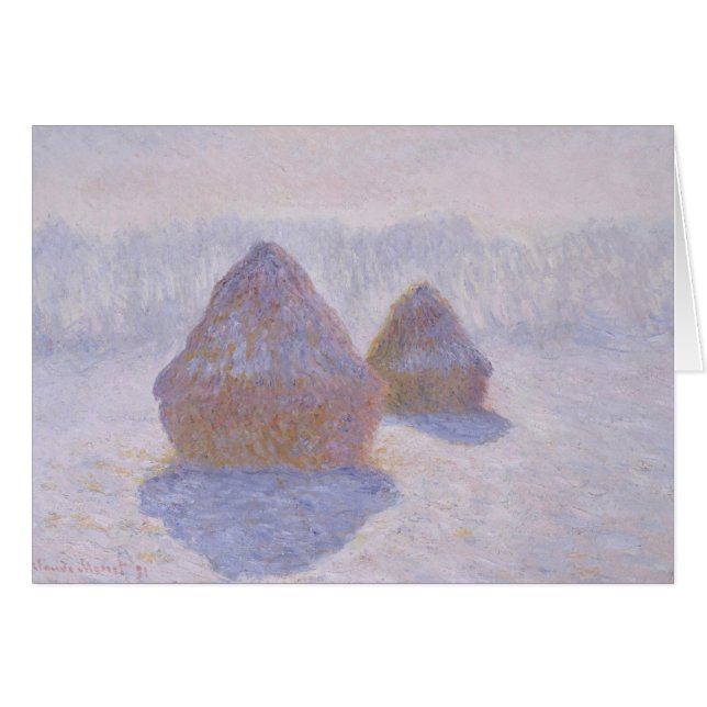 Claude Monet | Efecto Haystacks de Nieve y Sol (Anverso (Horizontal))