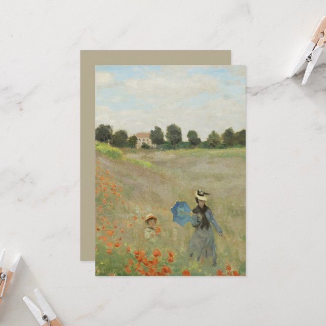Claude Monet El campo de amapolas cerca de Argente (Anverso/Reverso In Situ)