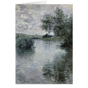 Claude Monet el el Sena en Vetheuil, 1879