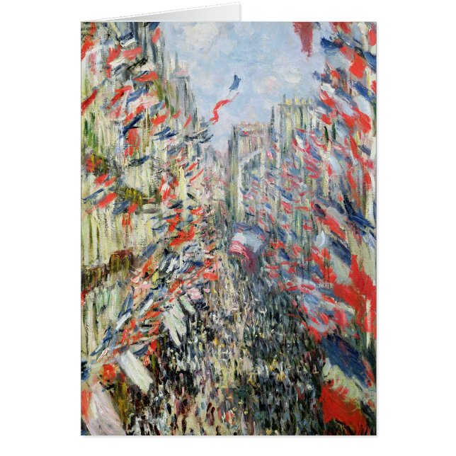 Claude Monet el | la ruda Montorgueil, París (Frente)