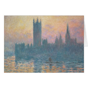 Claude Monet el   las casas del parlamento, puesta