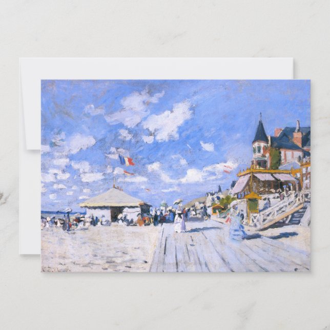 Claude Monet: En la playa de Trouville (Anverso)