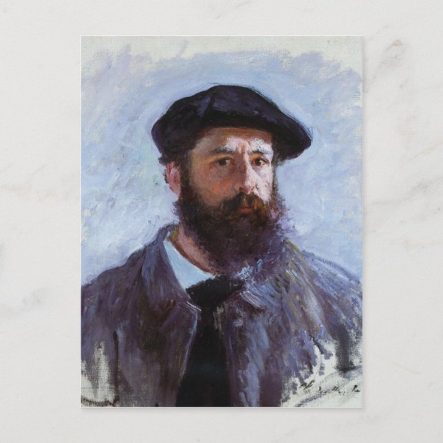Claude Monet es una postal autorretrato (Anverso)