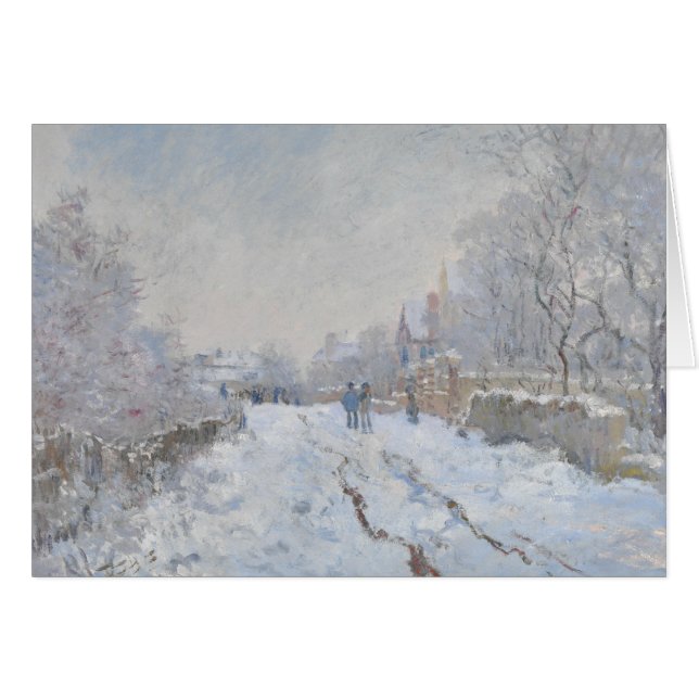Claude Monet - Escena de nieve en Argentina (Anverso (Horizontal))