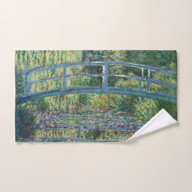 Claude Monet - estanque de Lily del Agua, Armonía  (Toalla de mano)