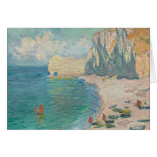 Claude Monet - Etretat - La playa y Falaise