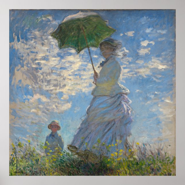 Claude Monet, famoso cuadro de arte fino en (Frente)