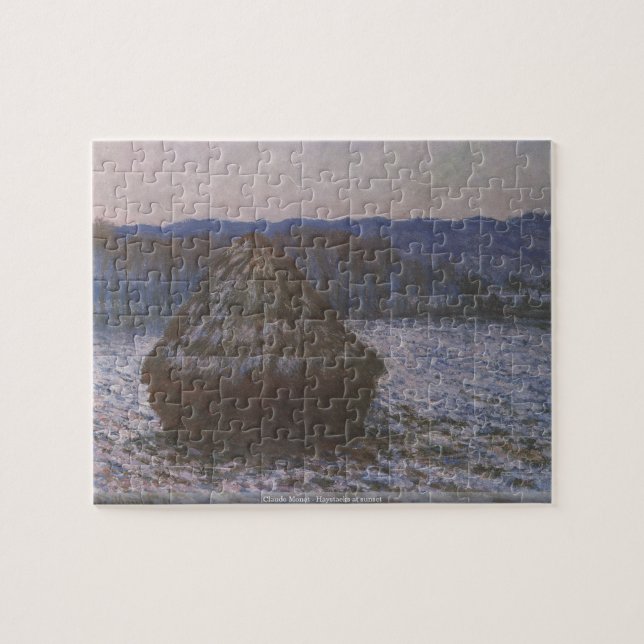 Claude Monet - Haystacks en el rompecabezas de la (Horizontal)