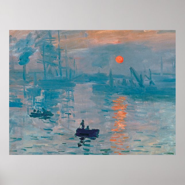 Claude Monet Impresión Amanecer Francés (Frente)