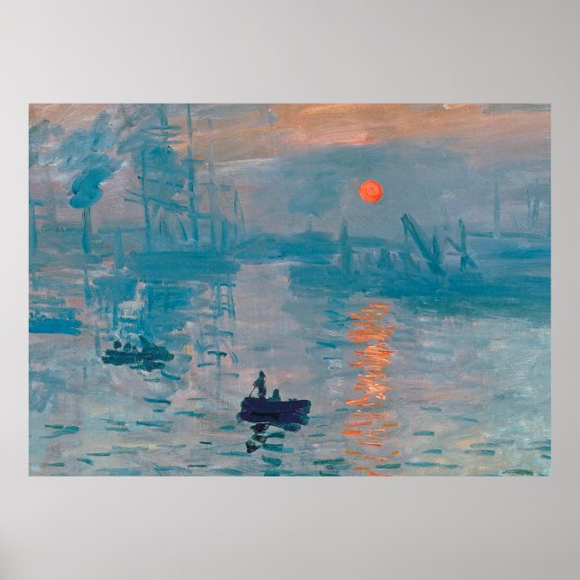 Claude Monet Impresión Amanecer Francés (Frente)
