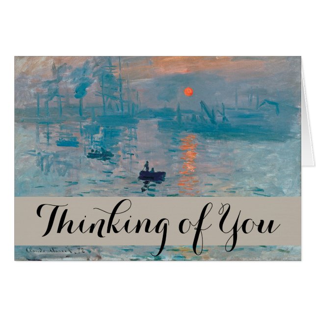 Claude Monet Impression Sunrise French (Anverso (Horizontal))