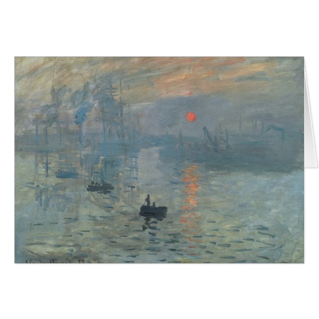 Claude Monet Impression Sunrise Soleil Levant (Anverso (Horizontal))