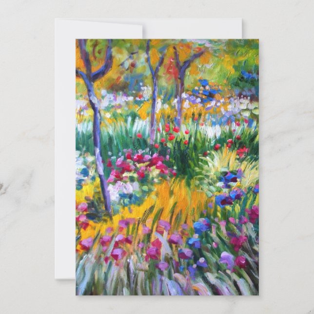 Claude Monet: Iris Garden by Giverny (Anverso)