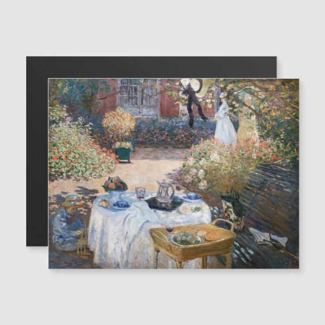 Claude Monet - La carta magnética del almuerzo (Anverso/Reverso)