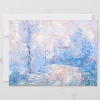 Claude Monet: La entrada a Giverny bajo la nieve