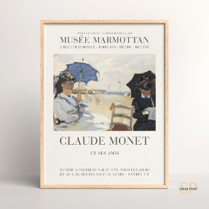 Claude Monet La playa en la imprenta de arte de Tr