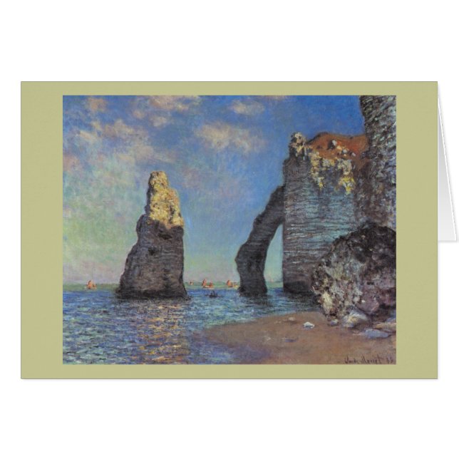 Claude Monet - los acantilados en Etretat 1885 (Anverso (Horizontal))