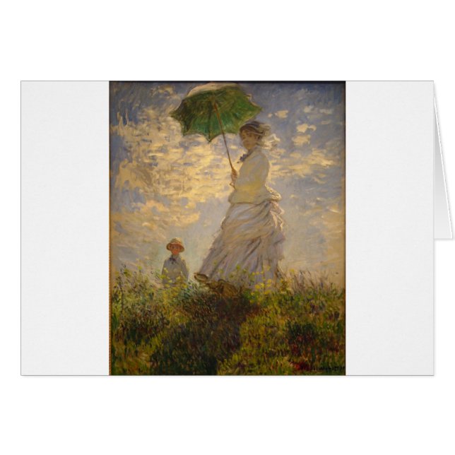 Claude Monet: Mujer con un parasol, 1875 (Anverso (Horizontal))