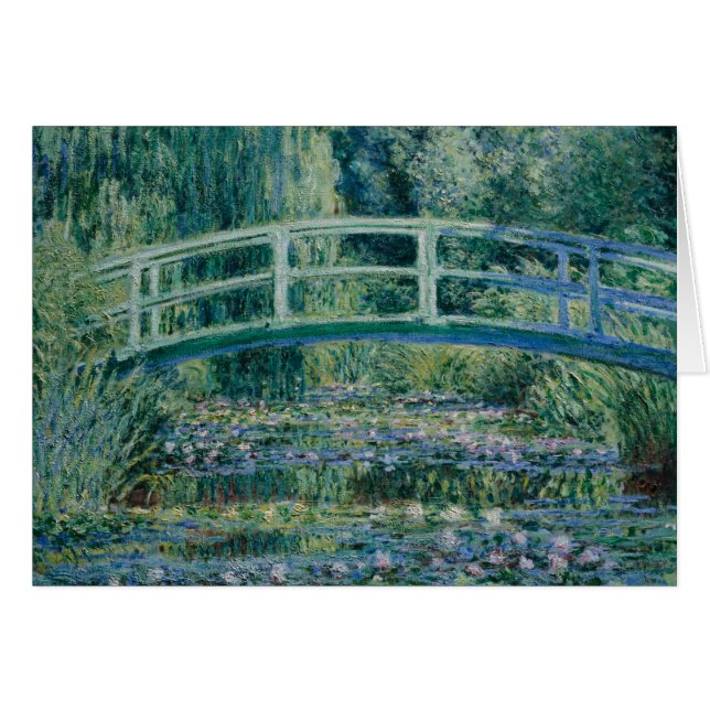 Claude Monet - Nieves y puente japonés (Anverso (Horizontal))