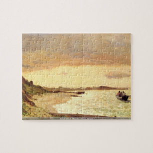 Claude Monet - playa en el rompecabezas de Sainte