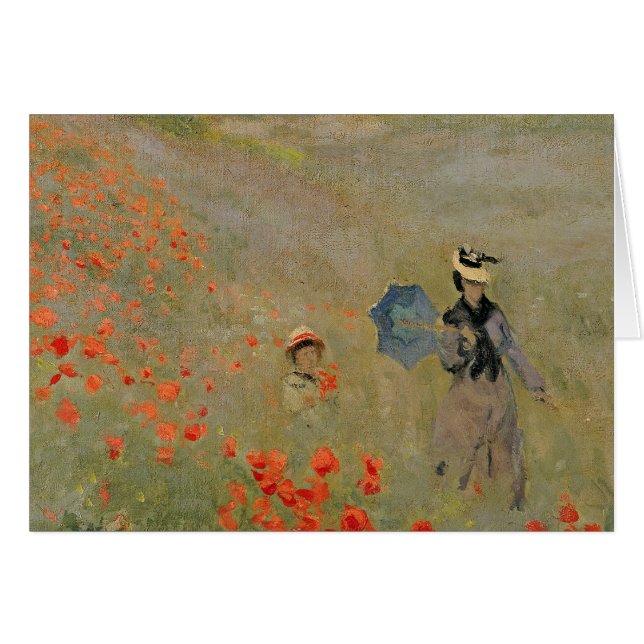 Claude Monet | Poppies salvajes, cerca de Argenteu (Anverso (Horizontal))