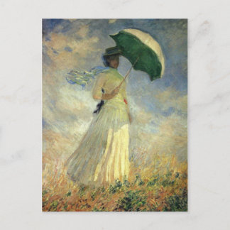 Claude Monet, postal de "Mujer con Parasol"