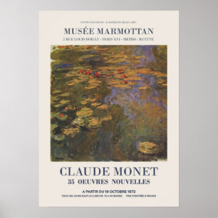 Claude Monet publicidad de exposición de arte