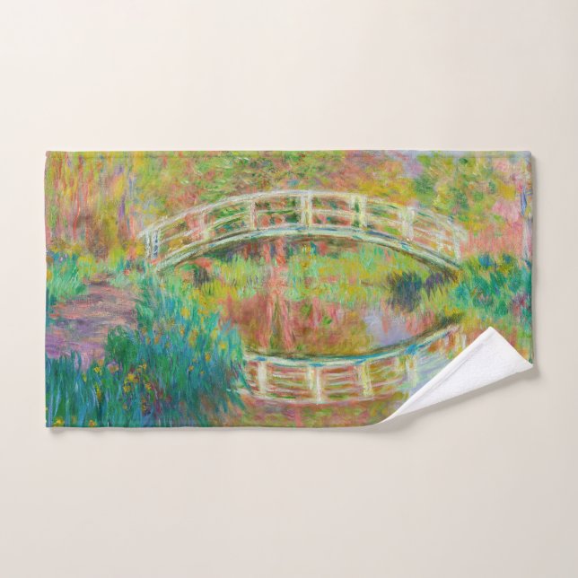 Claude Monet - Puente de futbol japonés, Giverny (Toalla de mano)
