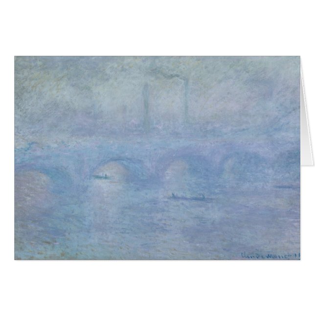 Claude Monet | Puente Waterloo: Efecto de la niebl (Anverso (Horizontal))