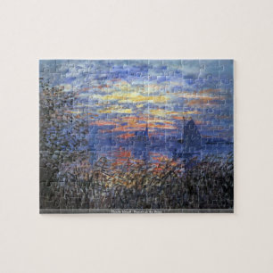Claude Monet - puesta del sol en el rompecabezas