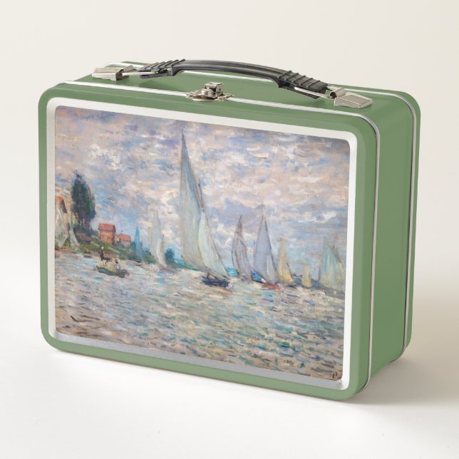 Claude Monet - Regata de barcos en Argenteuil (Anverso)
