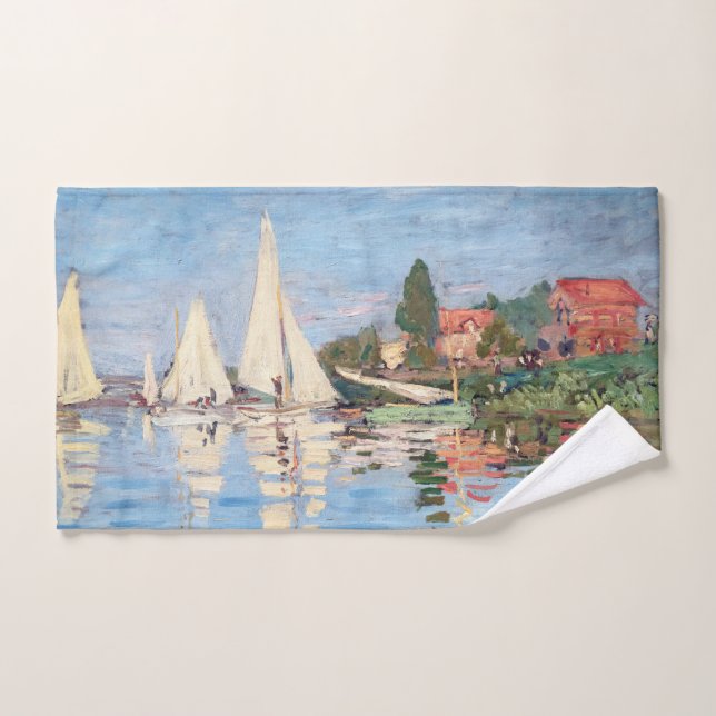 Claude Monet - Regattas en Argenteuil (Toalla de mano)